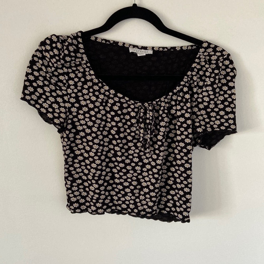 Floral cotton on shirt